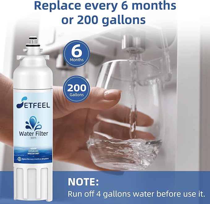 Replacement for LT800P LG Refrigerator Water Filter, ADQ736134 ADQ73613401, LMXS30776D, LMXC23746D, LMXC23746S, LMXS30776S, LSXS26326S, LSXS26366S, Kenmore Elite 9490, 46-9490, 3 Pack SETFEEL