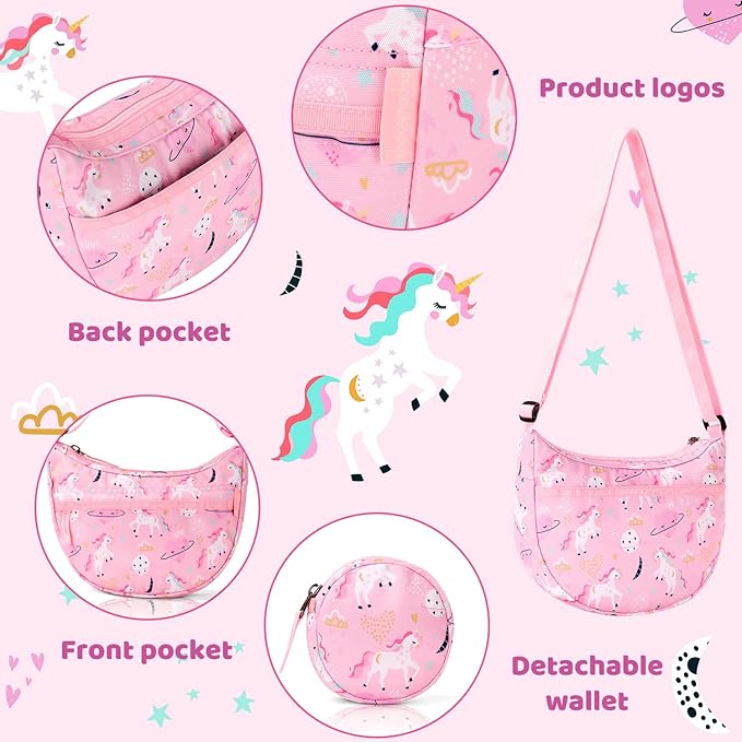Choco Mocha Girls Crossbody Purse for Kids with Coin Purse | for Kids, for Kids