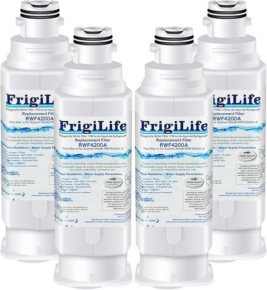 DA97-17376B Refrigerator Water Filter Replacement for Samsung HAF-QIN, HAF-QIN/EXP, DA97-08006C, RF23M8070SG, RF23M8070SR, RF23M8090SG, RF23M8090SR, (4PACK)