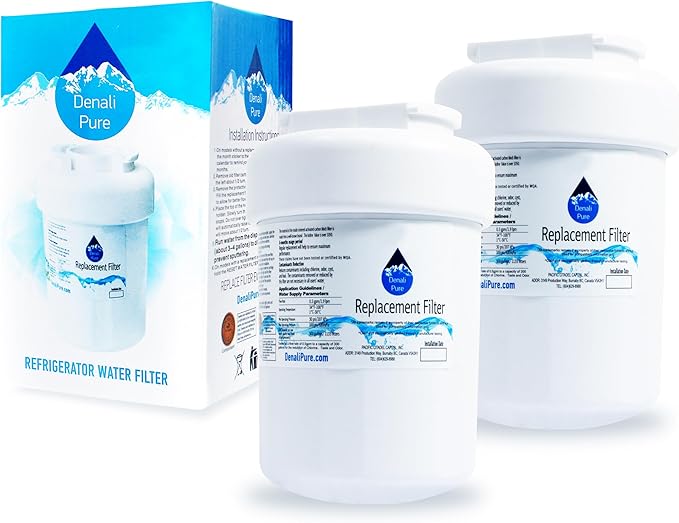 2-Pack Replacement for General Electric GSHF6LGBCHBB Refrigerator Water Filter - Compatible with General Electric MWF, MWFP Fridge Water Filter Cartridge