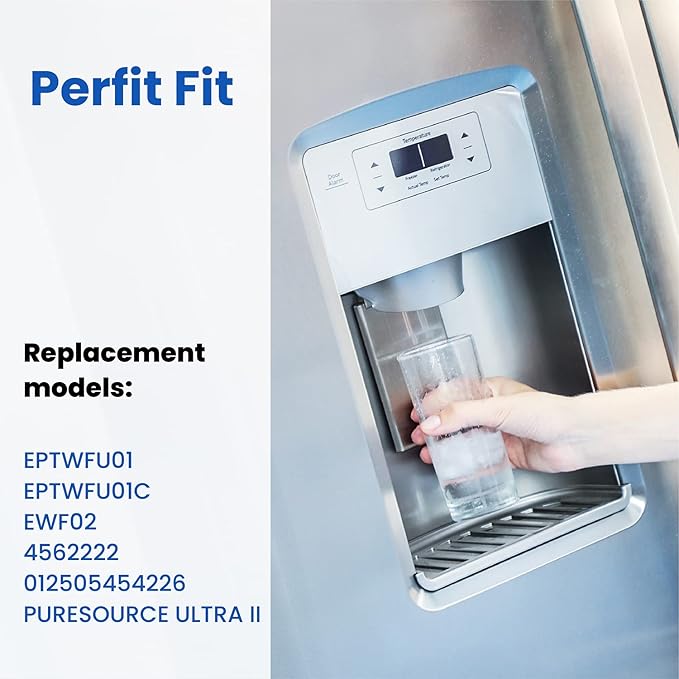 Replacement for Frigidaire EPTWFU01, EWF02, Pure Source Ultra II Water and Ice Filter by Haprait, 1 Pack