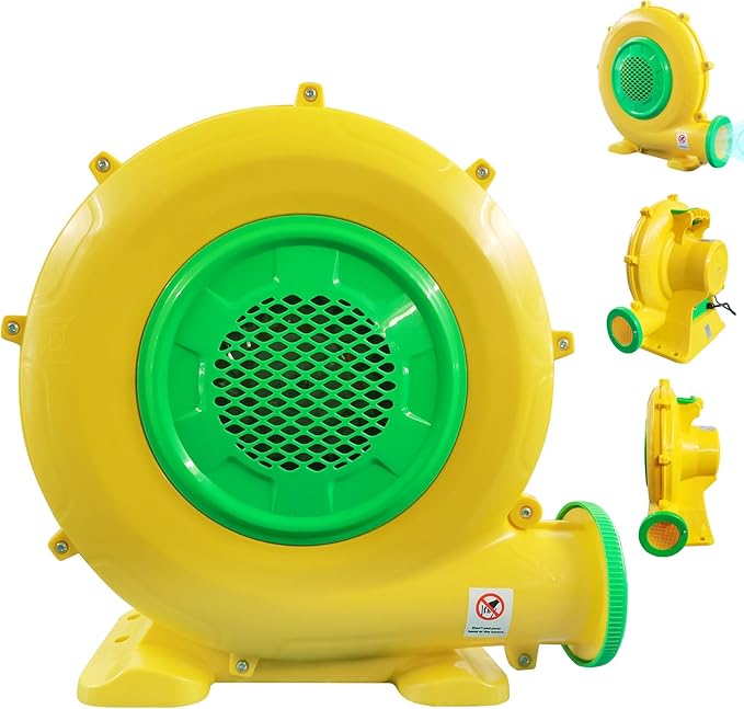 480W Inflatable Bounce House Air Blower, Portable Air Pump Perfect for Inflatable Bubble House, Bouncy Castle, Jumper, Water Slide(480W 0.64HP)