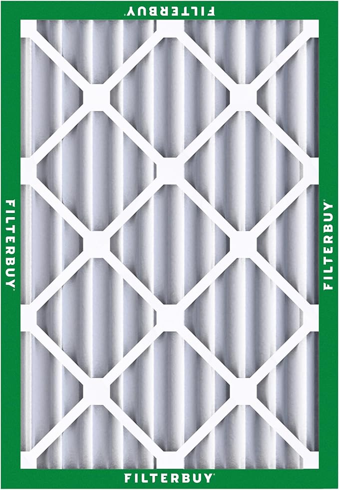 Filterbuy 14x20x4 Air Filter MERV 8 Essential Dust & Allergy Defense (5-Pack), Electrostatic Pleated HVAC AC Furnace Filters Replacement (Actual Size: 13.50 x 19.50 x 3.63)