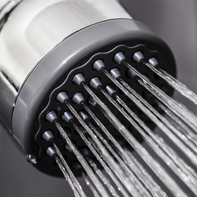 AquaBliss SF400 HD Revitalizing Shower Filter - Latest High Output Filtration + TurboSpa 3 Inch High Pressure Shower Head + AquaBliss SFC400 HD Revitalizing Shower Filter Replacement Cartridge