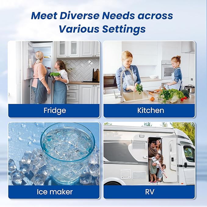 Waterspecialist RC EZ 1 Water Filter, Replacement for DuPont® Carbon 3000QT Filter, Culligan® RC-EZ-1, DuPont® WFQTC30001, WFQTC70001, Brita® USF-201, USF-202, 3K Gallons, 2 Pack