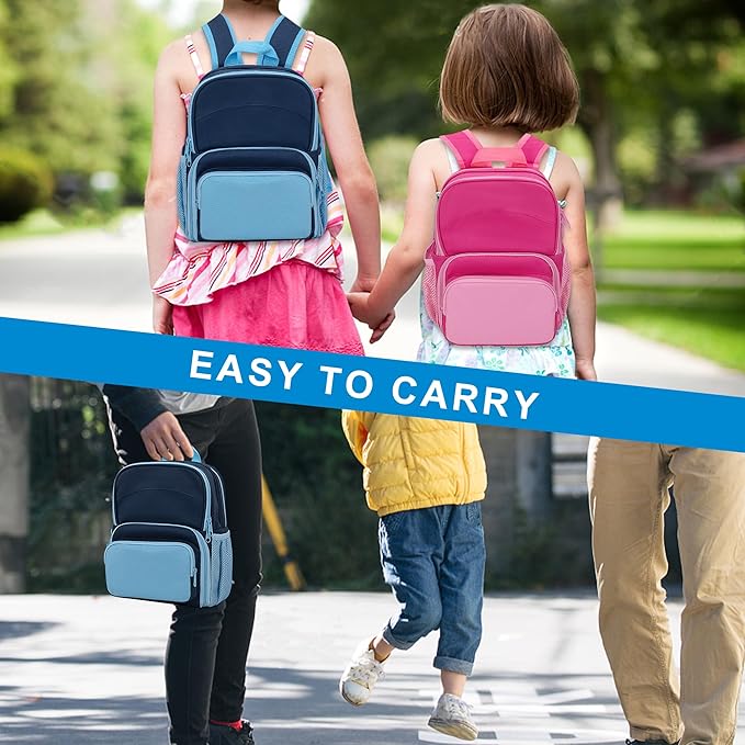 LoDrid Backpack Compatible with Tonie Box 2/1, Carrying Case with Multiple Pockets for Headphones, Charger and Accessories, Storage Bag for Audio Player Starter Set, Navy Blue (Patented Design)