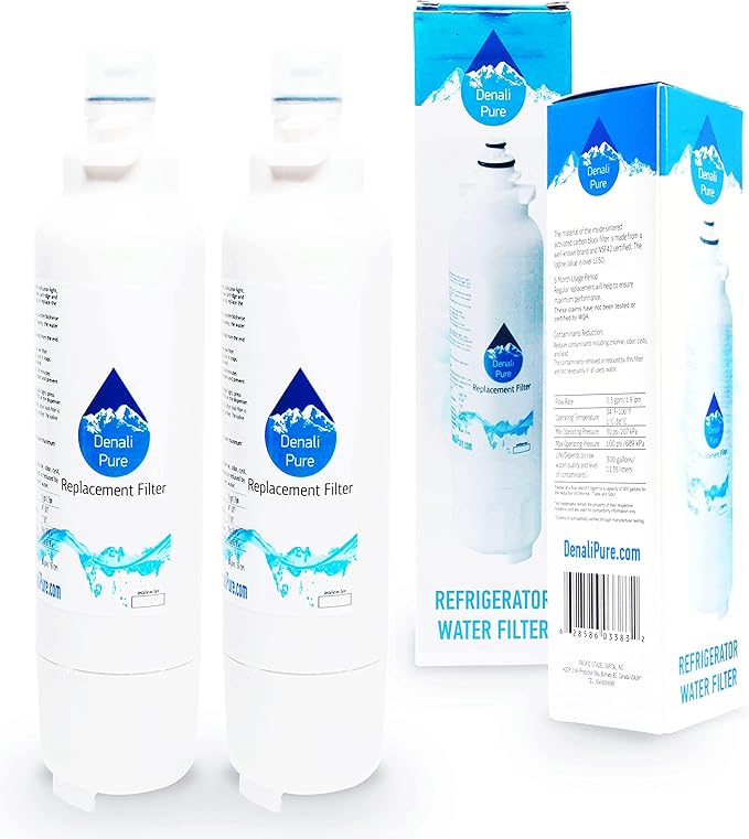 2-Pack Replacement for LG ADQ73613401 Refrigerator Water Filter - Compatible with LG LT800P, ADQ73613401 Fridge Water Filter Cartridge