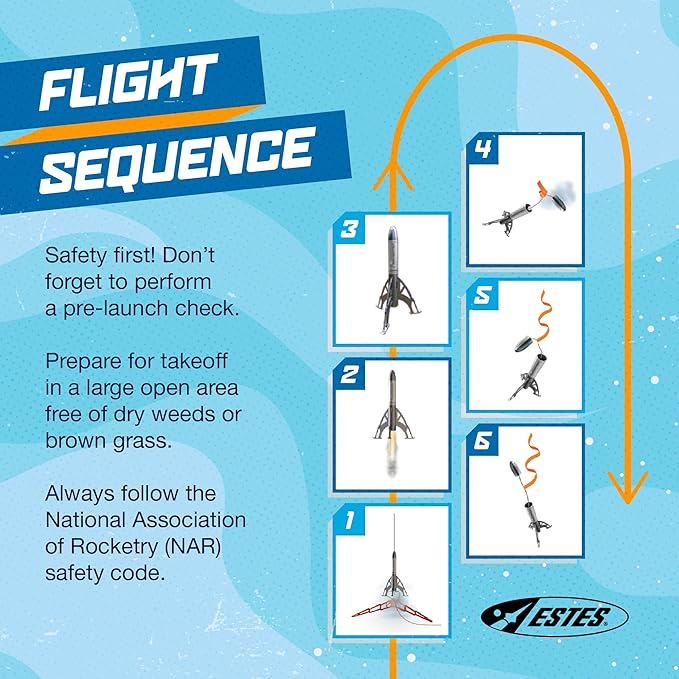 Estes 1721 Bulk Pack of 12 Star Hopper Rocket-Building Kits, Beginner Flying-Rocket-Model Kits for Ages 10+