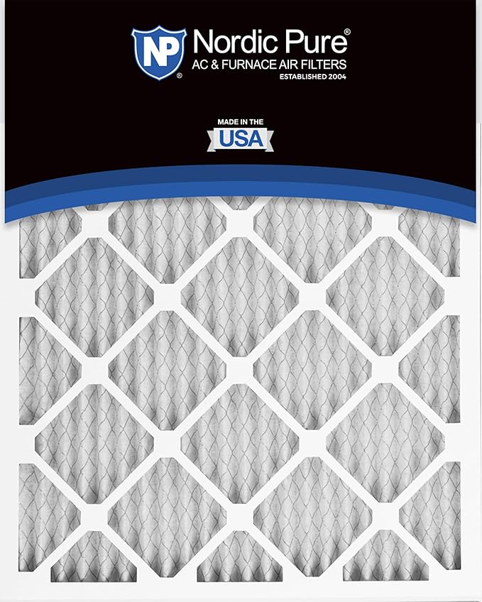 Nordic Pure 16x25x1 (Actual Size: 15 1/2 x 24 1/2 x 3/4) Pleated MERV 10 Air Filters 3 Pack