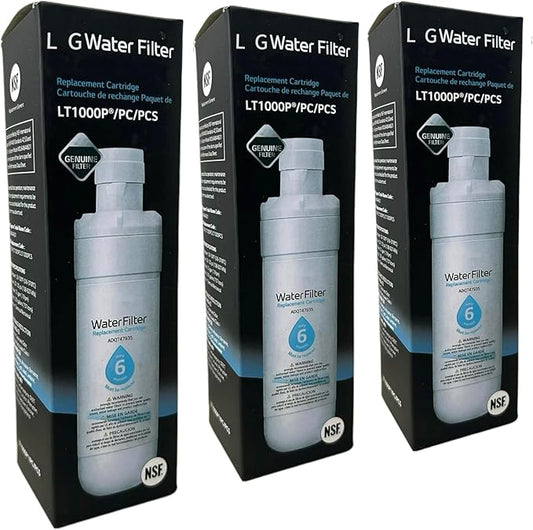 LT1000P Water FiIter Replacement for LGLT1000P ADQ747935 LT1000P/PC/PC Water FiIter,ADQ7501-3 PACK