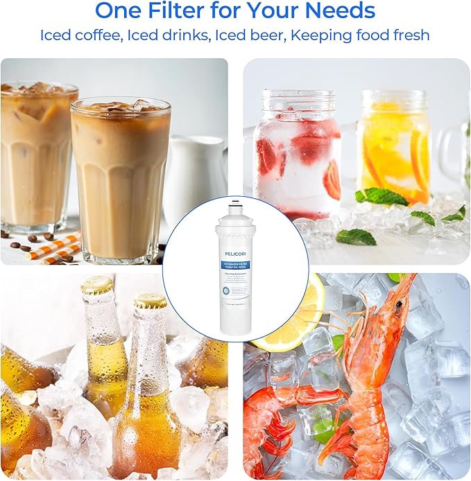 IOMQ Ice Machine Water Filter Cartridge, Compatible with Ice-O-Matic IFQ Series IFQ1, IFQ2 Water Filtration Systems, 1 Pack