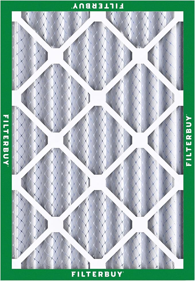 Filterbuy 18x24x4 Air Filter MERV 8 Essential Dust & Allergy Defense (6-Pack), Electrostatic Pleated HVAC AC Furnace Filters Replacement (Actual Size: 17.50 x 23.38 x 3.63)