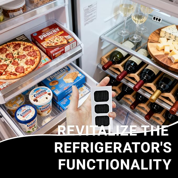 Air Filter for Frigidaire Refrigerator Compatible with Frigidaire PAULTRA2, Home Kitchen Use Air Purification for Refrigerator Water Dispenser, for Families with Kids Seniors Households (4)