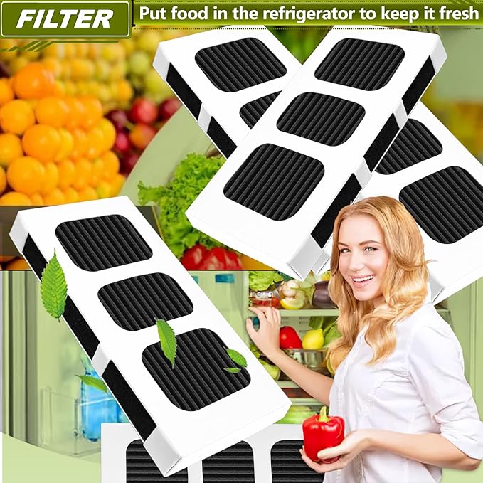 Paultra2 Refrigerator Air Filter for Frigidaire Pureair Ultra 2, Pure Air Ultra 2, Pureair Ultra ii, Electrolux 242047805, 5303918847, EAP12364179 (4 Pack)