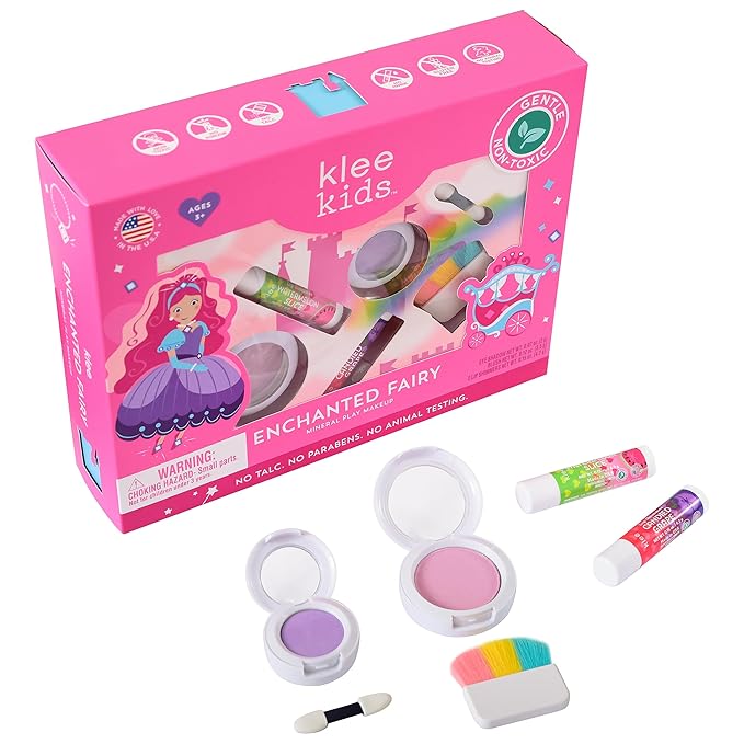 Luna Star Klee Kids Makeup Kit. Gentle and Non-Toxic. Kid-Friendly. Made in USA. (Enchanted Fairy)