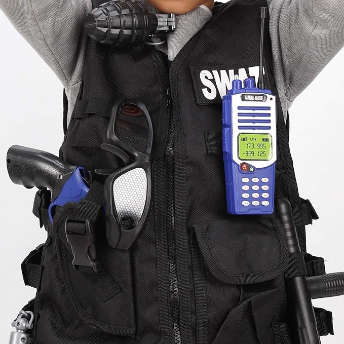 Liberty Imports Kids Costume Dress Up Deluxe Role Play Set with Helmet, Night Vision Monocular, Guns, Weapons, Accessories