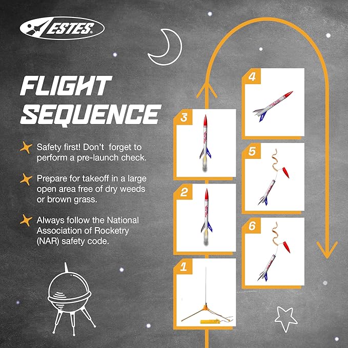 Estes Rockets 002098 Mini Alpha | Beginner Model Rocket for All Ages | Up to 690 ft | Model Rockect