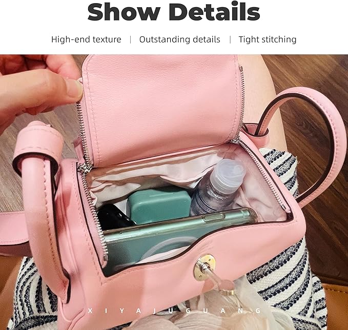 Purse Handbag Silky Organizer Insert Keep Bag Shape Fits Herme Lindy 19/26/30/34 bags, Luxury Handbag Tote Lightweight Sturdy(Pink,LD 34)