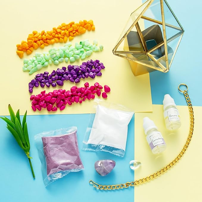 STMT D.I.Y. Crystal Terrarium Kit for Kids - Arts and Crafts, Gifts for Little Girls, Ages 8+