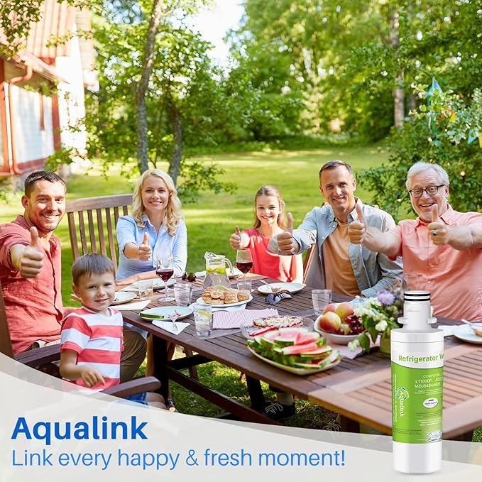 AQUALINK RWF4700AC Replacement for LG LMXS28626D, LG LT1000P, ADQ747935, LFXS26973S, LMXS28626S, LMWS27626S, LFXS28596S, Kenmore Elite 9980 3PACK