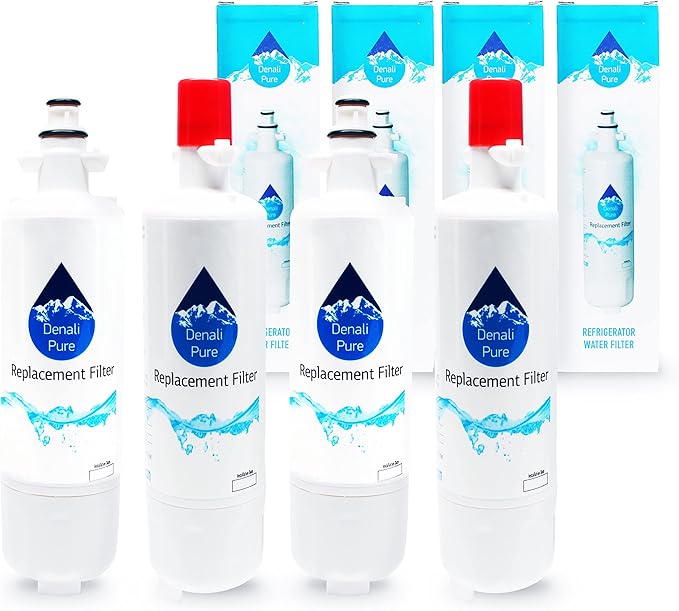 4-Pack Replacement for LG ADQ36006101S Refrigerator Water Filter - Compatible with LG ADQ36006101S Fridge Water Filter Cartridge