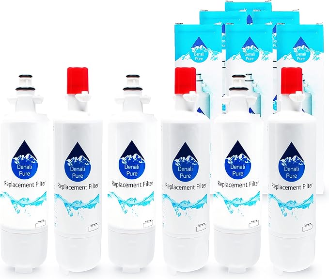 6-Pack Replacement for LG ADQ36006102-S Refrigerator Water Filter - Compatible with LG ADQ36006102-S Fridge Water Filter Cartridge