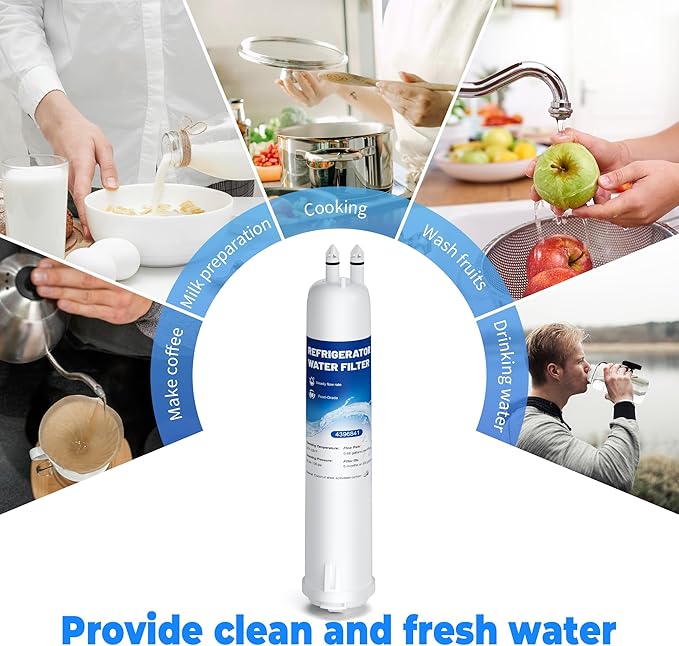 4396841 Water Filter Compatible with EDR3RXD1,Filter 3,WHR3RXD1,KAD3RXD1,4396841,Kenmore 46-9083 water filter,Park of 3,By YPMQY