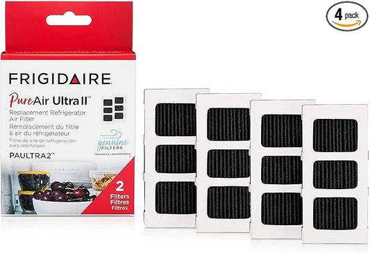 Frigidaire PAULTRAII4PK PAULTRA2 Pure Air Ultra II 4 Pack Air Filter, 3.8" x 1.8", 4 Count