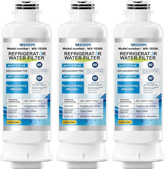 DA97-17376B HAF-QIN/EXP Water Filter Replacement for Samsung HAF-QIN/EXP HAF-QIN RS27T5200SR RF28R7201SR RS22T5201SR RF29BB8600QL RF32CG5400SR RF28R7201SR RF30BB6600QLAA RF32CG5300SR