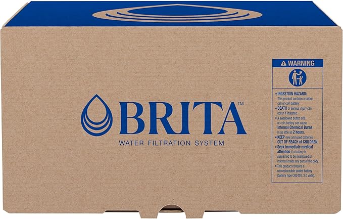 Brita 10 Cup Water Filter Pitcher, Reduces Chlorine, Mercury, Cadmium, Copper and More, Includes 1 Brita Plus Filter, BPA Free, Clear