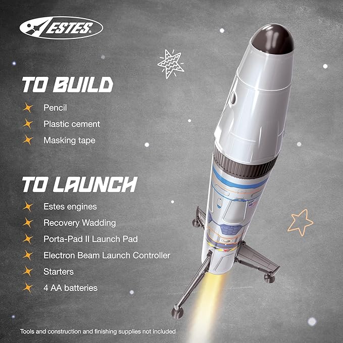 Estes Mav Flying Model Rocket Kit 7283 | Ready to Fly Beginner Rocket, Multi