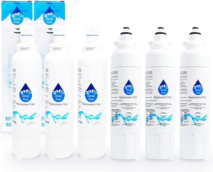 6-Pack Replacement for LG LSXS26326W Refrigerator Water Filter - Compatible with LG LT800P, ADQ73613401 Fridge Water Filter Cartridge