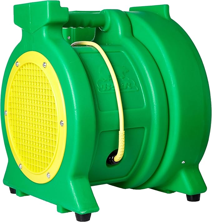 B-Air Kodiak 1 HP Air Blower | Powerful Bounce House Blower Fan for Large Inflatable Bounce House, Bouncy Castle and Slides