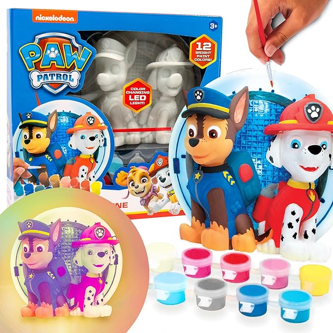 Horizon Group USA Paw Patrol Paint Your Own Light-Up Figurine