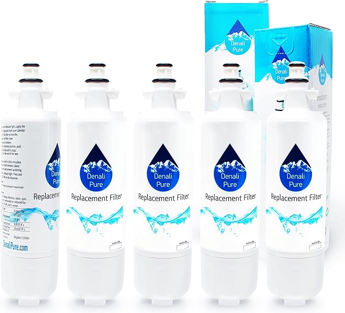 5-Pack Replacement for LG ADQ36006101-S Refrigerator Water Filter - Compatible with LG ADQ36006101-S Fridge Water Filter Cartridge