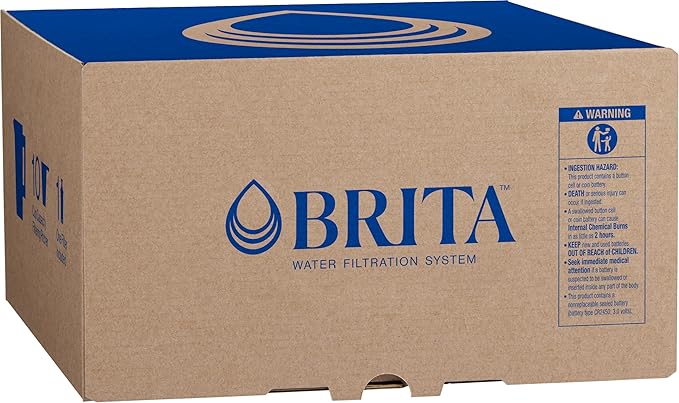Brita 10 Cup Water Filter Pitcher, Reduces Chlorine, Mercury, Cadmium, Copper and More, Includes 1 Brita Plus Filter, BPA Free, Clear