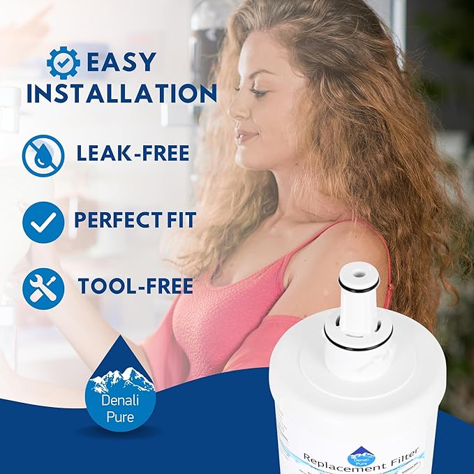 Replacement for Samsung RF26VABWP Refrigerator Water Filter - Compatible with Samsung DA29-00003G, Samsung DA29-00003B, Samsung DA29-00003A Fridge Water Filter Cartridge