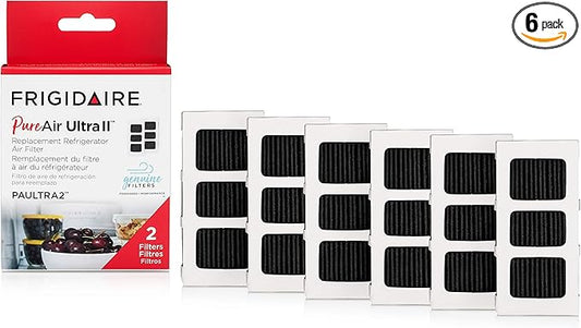 Frigidaire PAULTRA2 Pure Air Ultra II 6 Pack Air Filter, 3.8" x 1.8"