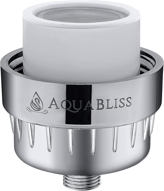 AquaBliss SF220 Shower Filter with 1 Replaceable Multi-Stage Filter Cartridge Inside - Plus 3 Extra SFC220 Filter Cartridges (Exclusive Bundle)