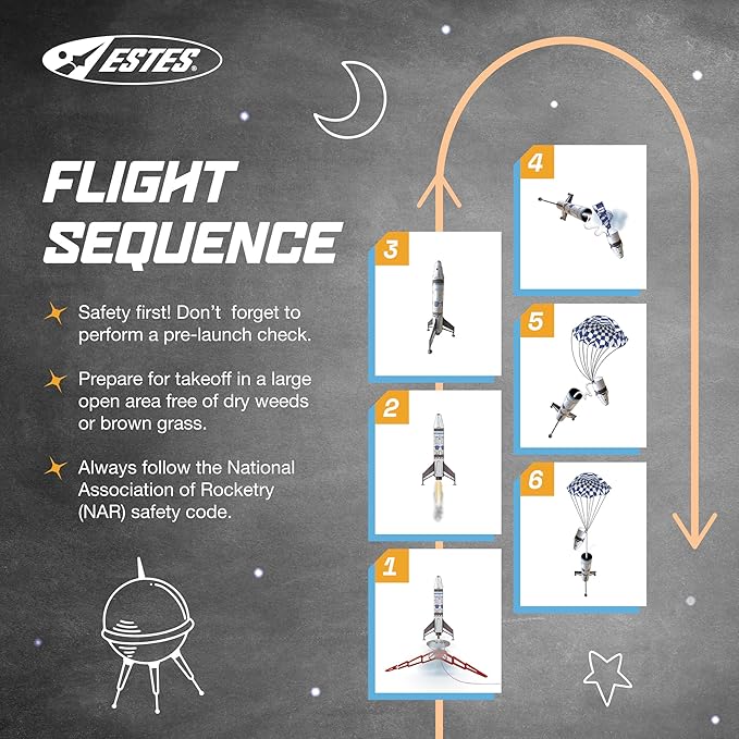 Estes Mav Flying Model Rocket Kit 7283 | Ready to Fly Beginner Rocket, Multi