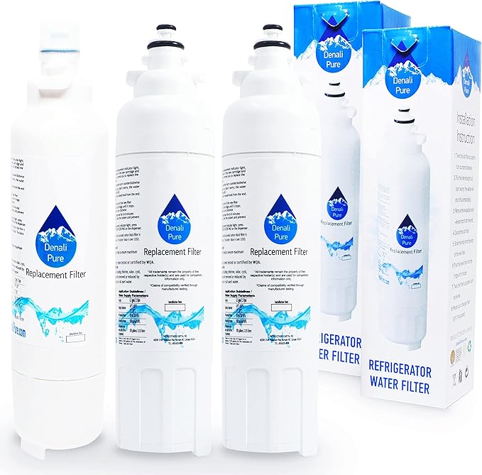 3-Pack Replacement for LG LSXS26386S Refrigerator Water Filter - Compatible with LG LT800P, ADQ73613401 Fridge Water Filter Cartridge
