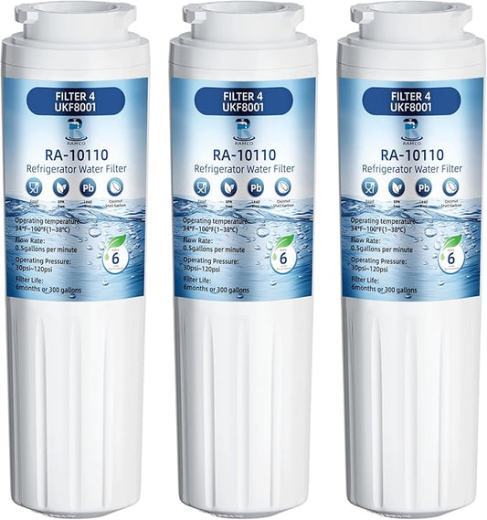 EDR4RXD1 UKF8001 Water Filter 4 Replacement for Everydrop Filter 4,Whirlpool EDR4RXD1,Maytag UKF8001
