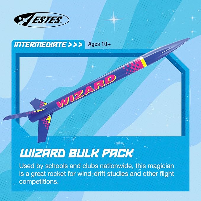 Estes Wizard Rocket Bulk Pack (Pack of 12)