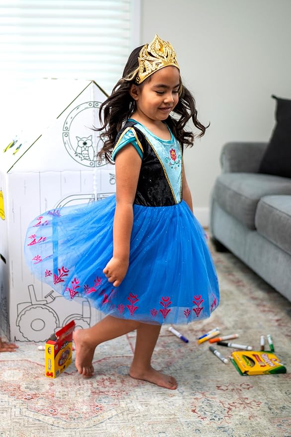 Little Adventures Alpine Princess Party Dress - Machine Washable Child Pretend Play Costume Outfit with No Glitter
