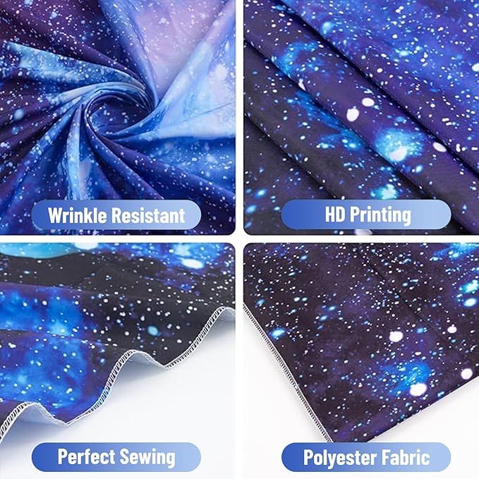 Space Tapestry for Bedroom Aesthetic Outer Space Galaxy Night Starry Sky Stars Universe Tapestry Nebula Wall Hanging Backdrop for Living Room Dorm Home Decoration(51'' x 60'')