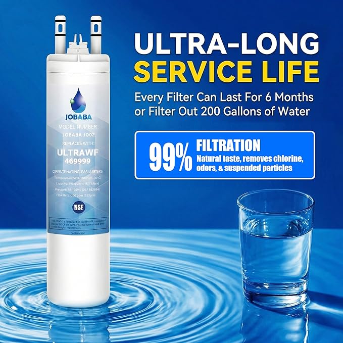 Frigidaire ULTRAWF Water Filter Replacement, for PureSource Ultra ULTRAWF, 11 Inches, Compatible with ULTRAWF Water Filter 3 pack