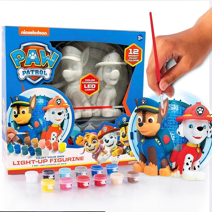 Horizon Group USA Paw Patrol Paint Your Own Light-Up Figurine