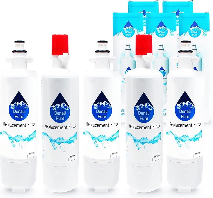 5-Pack Replacement for LG ADQ36006102S Refrigerator Water Filter - Compatible with LG ADQ36006102S Fridge Water Filter Cartridge