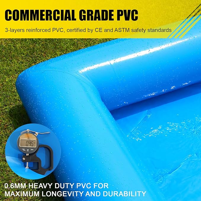 33ft Inflatable Volleyball Pool Inflatable Volleyball Count for Adults and Family, 100% PVC Commercial Net with 800w Air Pump, Giant Beach Games Outdoor Games, 33x16.5x7ft
