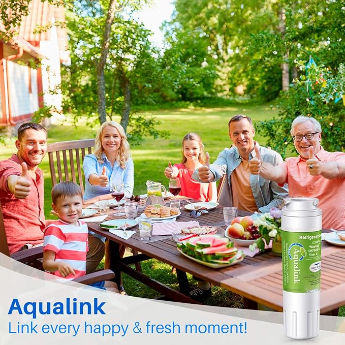 AQUALINK RWF0600A Refrigerator Water Filter, Compatible with GE MWF, MWFINT, MWFA, HDX FMG-1, GSE25GSHECSS, 46-9991, GSH25JSDDSS, GSHS6LGBBHSS, PC75009, GSHS6HGDBCSS, 197D6321P006 3PACK